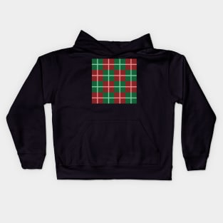 Tartan-christmas pattern Kids Hoodie